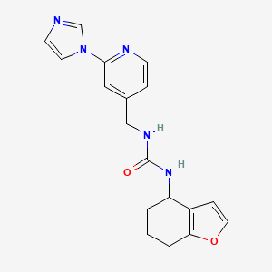 1-[(2-Imidazol-1-ylpyridin-4-yl)methyl]-3-(4,5,6,7-tetrahydro-1-benzofuran-4-yl)urea