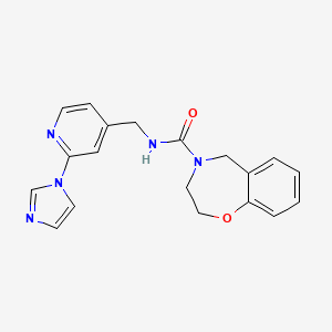 N-[(2-imidazol-1-ylpyridin-4-yl)methyl]-3,5-dihydro-2H-1,4-benzoxazepine-4-carboxamide