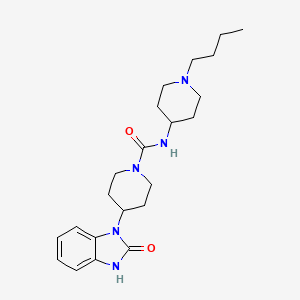 N-(1-butylpiperidin-4-yl)-4-(2-oxo-3H-benzimidazol-1-yl)piperidine-1-carboxamide