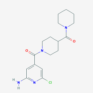 [1-(2-Amino-6-chloropyridine-4-carbonyl)piperidin-4-yl]-piperidin-1-ylmethanone