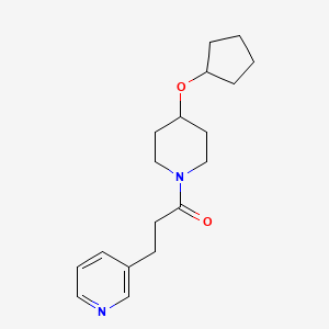 1-(4-Cyclopentyloxypiperidin-1-yl)-3-pyridin-3-ylpropan-1-one