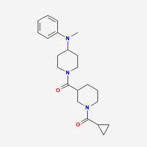 cyclopropyl-[3-[4-(N-methylanilino)piperidine-1-carbonyl]piperidin-1-yl]methanone