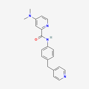 4-(dimethylamino)-N-[4-(pyridin-4-ylmethyl)phenyl]pyridine-2-carboxamide