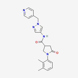 1-(2,3-dimethylphenyl)-5-oxo-N-[1-(pyridin-4-ylmethyl)pyrazol-4-yl]pyrrolidine-3-carboxamide