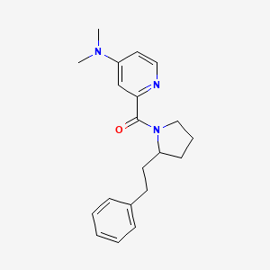 [4-(Dimethylamino)pyridin-2-yl]-[2-(2-phenylethyl)pyrrolidin-1-yl]methanone