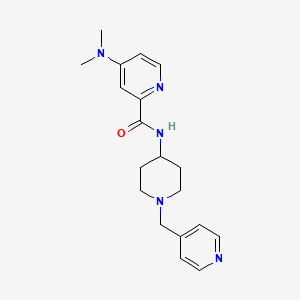 4-(dimethylamino)-N-[1-(pyridin-4-ylmethyl)piperidin-4-yl]pyridine-2-carboxamide