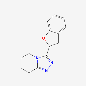 3-(2,3-Dihydro-1-benzofuran-2-yl)-5,6,7,8-tetrahydro-[1,2,4]triazolo[4,3-a]pyridine