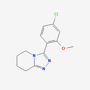 3-(4-Chloro-2-methoxyphenyl)-5,6,7,8-tetrahydro-[1,2,4]triazolo[4,3-a]pyridine