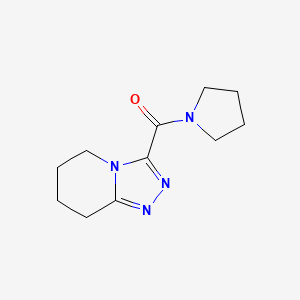 Pyrrolidin-1-yl(5,6,7,8-tetrahydro-[1,2,4]triazolo[4,3-a]pyridin-3-yl)methanone