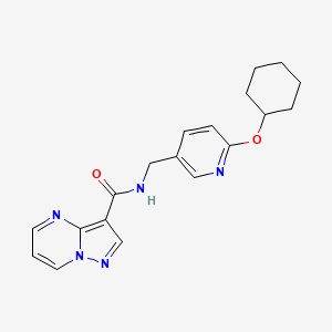 N-[(6-cyclohexyloxypyridin-3-yl)methyl]pyrazolo[1,5-a]pyrimidine-3-carboxamide