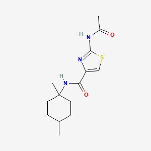 2-acetamido-N-(1,4-dimethylcyclohexyl)-1,3-thiazole-4-carboxamide