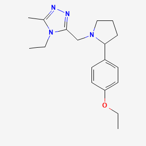 3-[[2-(4-Ethoxyphenyl)pyrrolidin-1-yl]methyl]-4-ethyl-5-methyl-1,2,4-triazole