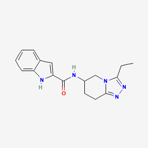 N-(3-ethyl-5,6,7,8-tetrahydro-[1,2,4]triazolo[4,3-a]pyridin-6-yl)-1H-indole-2-carboxamide