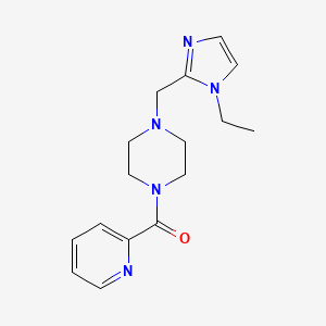 [4-[(1-Ethylimidazol-2-yl)methyl]piperazin-1-yl]-pyridin-2-ylmethanone