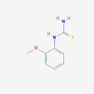 molecular formula C8H10N2OS B073302 (2-甲氧基苯基)硫脲 CAS No. 1516-37-6