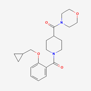 [1-[2-(Cyclopropylmethoxy)benzoyl]piperidin-4-yl]-morpholin-4-ylmethanone