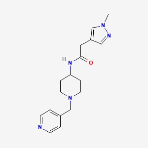 2-(1-methylpyrazol-4-yl)-N-[1-(pyridin-4-ylmethyl)piperidin-4-yl]acetamide