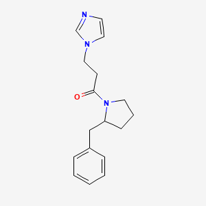 1-(2-Benzylpyrrolidin-1-yl)-3-imidazol-1-ylpropan-1-one