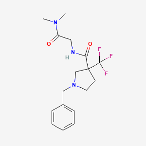 1-benzyl-N-[2-(dimethylamino)-2-oxoethyl]-3-(trifluoromethyl)pyrrolidine-3-carboxamide