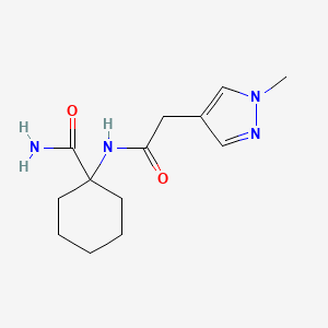 1-[[2-(1-Methylpyrazol-4-yl)acetyl]amino]cyclohexane-1-carboxamide