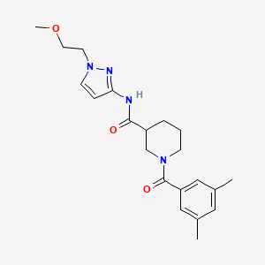 1-(3,5-dimethylbenzoyl)-N-[1-(2-methoxyethyl)pyrazol-3-yl]piperidine-3-carboxamide