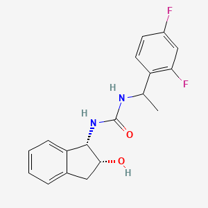 1-[1-(2,4-difluorophenyl)ethyl]-3-[(1S,2R)-2-hydroxy-2,3-dihydro-1H-inden-1-yl]urea