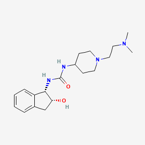 1-[1-[2-(dimethylamino)ethyl]piperidin-4-yl]-3-[(1S,2R)-2-hydroxy-2,3-dihydro-1H-inden-1-yl]urea