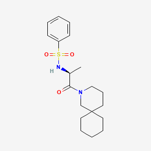 N-[(2S)-1-(2-azaspiro[5.5]undecan-2-yl)-1-oxopropan-2-yl]benzenesulfonamide