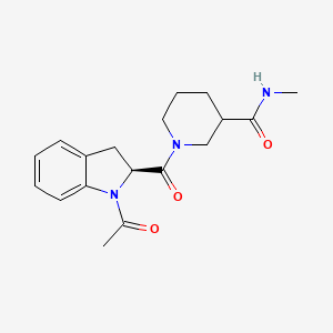 1-[(2S)-1-acetyl-2,3-dihydroindole-2-carbonyl]-N-methylpiperidine-3-carboxamide