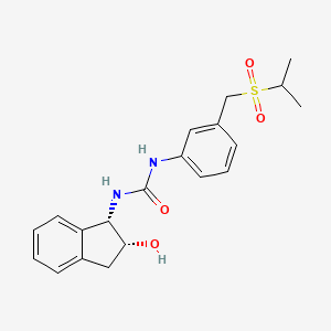 1-[(1S,2R)-2-hydroxy-2,3-dihydro-1H-inden-1-yl]-3-[3-(propan-2-ylsulfonylmethyl)phenyl]urea