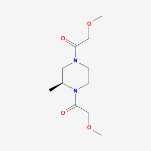 2-methoxy-1-[(3S)-4-(2-methoxyacetyl)-3-methylpiperazin-1-yl]ethanone