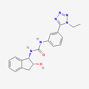 1-[3-(1-ethyltetrazol-5-yl)phenyl]-3-[(1S,2R)-2-hydroxy-2,3-dihydro-1H-inden-1-yl]urea