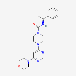 4-(6-morpholin-4-ylpyrimidin-4-yl)-N-[(1S)-1-phenylethyl]piperazine-1-carboxamide