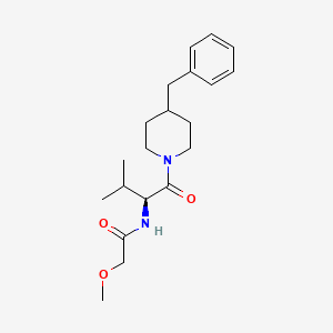 N-[(2S)-1-(4-benzylpiperidin-1-yl)-3-methyl-1-oxobutan-2-yl]-2-methoxyacetamide