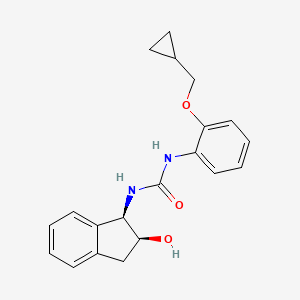 1-[2-(cyclopropylmethoxy)phenyl]-3-[(1R,2S)-2-hydroxy-2,3-dihydro-1H-inden-1-yl]urea