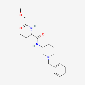 molecular formula C20H31N3O3 B7331024 (2S)-N-(1-benzylpiperidin-3-yl)-2-[(2-methoxyacetyl)amino]-3-methylbutanamide 