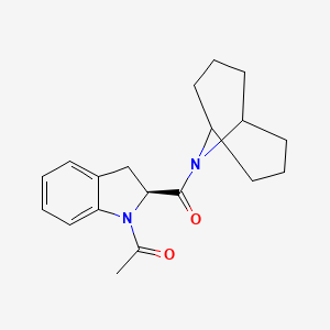 1-[(2S)-2-(9-azabicyclo[3.3.1]nonane-9-carbonyl)-2,3-dihydroindol-1-yl]ethanone