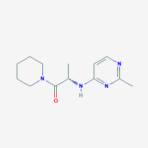 (2S)-2-[(2-methylpyrimidin-4-yl)amino]-1-piperidin-1-ylpropan-1-one