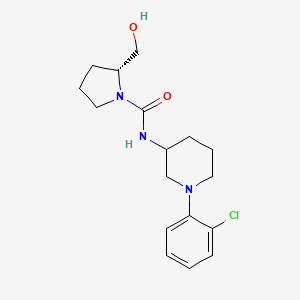 (2R)-N-[1-(2-chlorophenyl)piperidin-3-yl]-2-(hydroxymethyl)pyrrolidine-1-carboxamide