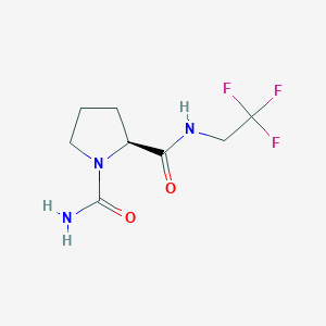 (2S)-2-N-(2,2,2-trifluoroethyl)pyrrolidine-1,2-dicarboxamide