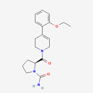 (2S)-2-[4-(2-ethoxyphenyl)-3,6-dihydro-2H-pyridine-1-carbonyl]pyrrolidine-1-carboxamide