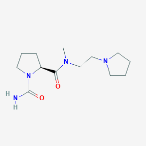 (2S)-2-N-methyl-2-N-(2-pyrrolidin-1-ylethyl)pyrrolidine-1,2-dicarboxamide