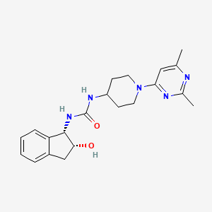 1-[1-(2,6-dimethylpyrimidin-4-yl)piperidin-4-yl]-3-[(1S,2R)-2-hydroxy-2,3-dihydro-1H-inden-1-yl]urea