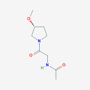 N-[2-[(3R)-3-methoxypyrrolidin-1-yl]-2-oxoethyl]acetamide