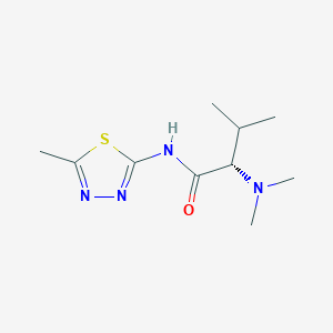 (2S)-2-(dimethylamino)-3-methyl-N-(5-methyl-1,3,4-thiadiazol-2-yl)butanamide