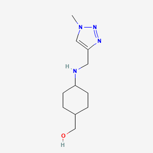 [4-[(1-Methyltriazol-4-yl)methylamino]cyclohexyl]methanol