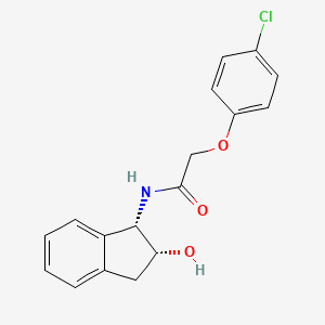 2-(4-chlorophenoxy)-N-[(1S,2R)-2-hydroxy-2,3-dihydro-1H-inden-1-yl]acetamide