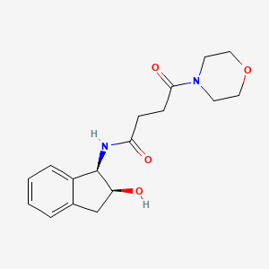 N-[(1R,2S)-2-hydroxy-2,3-dihydro-1H-inden-1-yl]-4-morpholin-4-yl-4-oxobutanamide