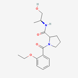 1-(2-ethoxybenzoyl)-N-[(2S)-1-hydroxypropan-2-yl]pyrrolidine-2-carboxamide