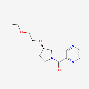 [(3S)-3-(2-ethoxyethoxy)pyrrolidin-1-yl]-pyrazin-2-ylmethanone